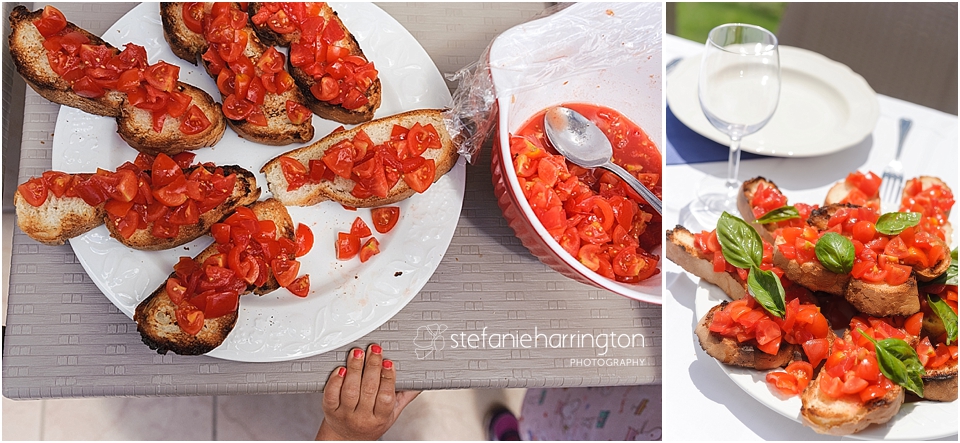 destination photography italy tomato bruschetta