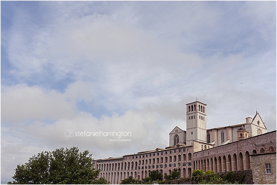 travel photographer umbria view of assisi basilica