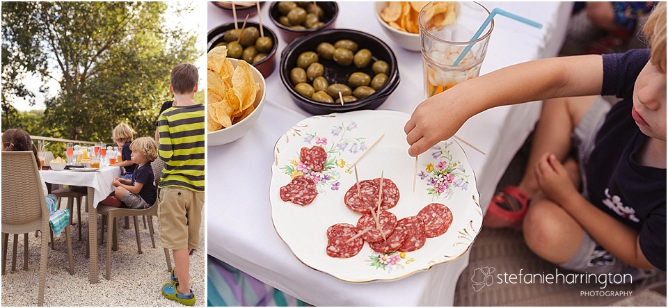 travel photographer for family travel with italian antipasti