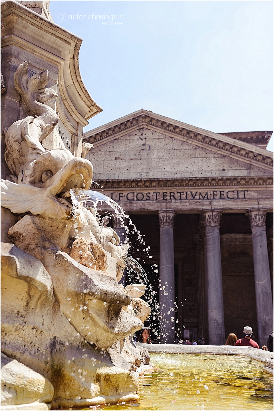 rome travel photography | www.stefanieharrington.com | fountain and Pantheon